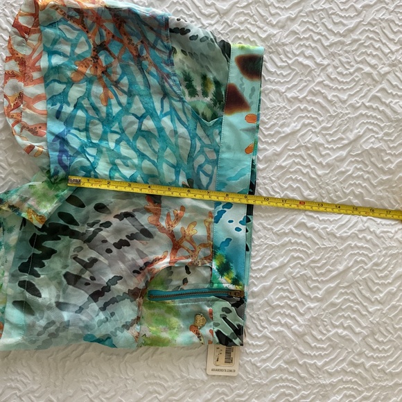 Agua Bendita Silk Shorts NWT 6 - Picture 5 of 6